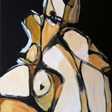 Akt_1, akryl na płótnie, 70x100cm, 2020.JPG