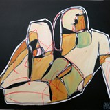 Akt_10, akryl na płótnie, 2021