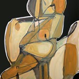 Akt_11, akryl na płótnie, 70x100cm, 2021