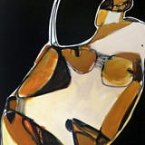 Akt_13, akryl na płótnie 70x100cm, 2021