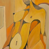 Akt 23, olej na płótnie 50x90cm, 2012