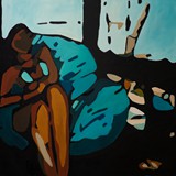 Akt 29, akryl na płótnie 90x90, 2014