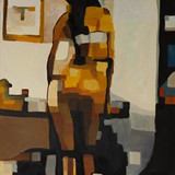 Akt 32, olej na płótnie, 2015