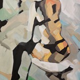 Akt 36, akryl na płótnie, 70x100cm, 2016