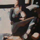 Akt w oknie, akryl na płótnie 80x120cm, 2012