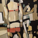 Dwie dziewczyny, akryl na płótnie 70x100cm, 2016