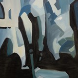 Kąpiel przed lustrem, olej na płótnie, 2011