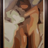 Śpiąca, akryl na płótnie, 2012