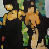 Przyjaciółki, olej na płótnie 73x92cm, 2015