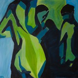 W łażni, olej na płótnie 80x70cm, 2011