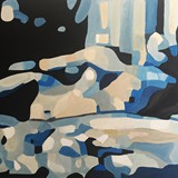 W porannym świetle w łóżku, olej na płótnie, 2015