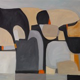 Dogs, akryl na płótnie, 100x70cm, 2018