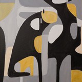 Dogs2, akryl na płótnie, 70x100cm, 2018