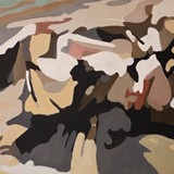 Pelikany 3, akryl na płótnie, 80x60cm, 2015