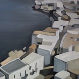 Południowe wybrzeże, olej na płótnie, 100x70cm, 2012