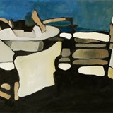 Taras 1, olej na płótnie, 80x40cm, 2013