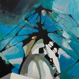 Wiatrak 3, akryl na płótnie, 80x120cm, 2017