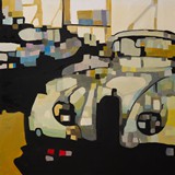 Auta 10, olej na płótnie, 2015