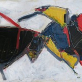 Corrida _7, akryl na płótnie, 100x70cm, 2021