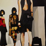 Fashion 4, olej na płótnie, 70x100cm,  2013