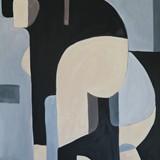 Akt2018-1, akryl na płótnie, 70x100cm, 2018r