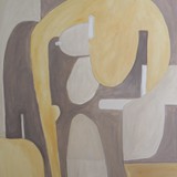 Akt2018-2, akryl na płótnie 70x90cm, 2018