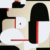 Akt geometryczny 10, akryl na płótnie 90x130cm, 2021