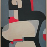 Akt geometryczny 2, akryl na płótnie 60x90cm, 2019