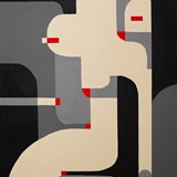 Akt geometryczny 7, akryl na płótnie 70x100cm, 2019