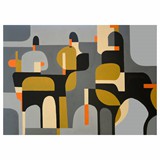 Polo Players ltGBGBSO2, akryl na płótnie 140x100cm, 2020