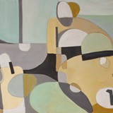 Sidecar racing, akryl na płótnie, 2018