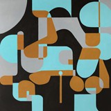 Skutery Palermo 2, akryl na płótnie 110x120cm, 2021