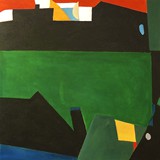 Krajobraz nr 6, akryl na płótnie, 60x60cm, 2023