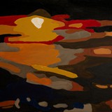 Zachód, akryl na płótnie 90x60cm, 2012