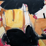 short fight number 7, acrylic on canvas, 100x70 cm, 2020