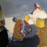 short fight number 8, acrylic on canvas, 100x80 cm, 2020