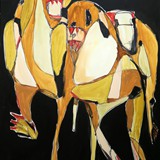 short fight number found, acrylic on canvas, 100x140 cm, 2020