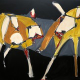 short fight number next, acrylic on canvas, 100x70 cm, 2020