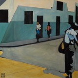 Kuba 1, olej na płótnie 80x80cm, 2012