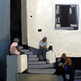 Oczekiwanie, olej na płótnie, 2012