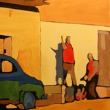 W popołudniowym słońcu, olej na płótnie, 2012