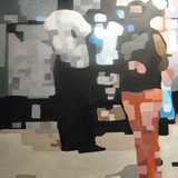 Mombasa 1, olej na płótnie 100x80cm, 2015