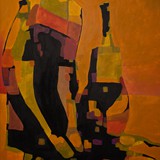 Martwa natura 5, akryl na płótnie, 80x100cm, 2013