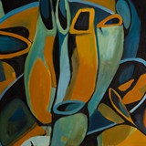 Martwa natura 6, akryl na płótnie, 80x60cm, 2012