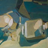 Martwa natura z czajniczkiem, akryl na płótnie, 2016