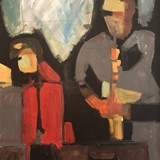 Duet, akryl na płótnie, 70x100cm, 2019