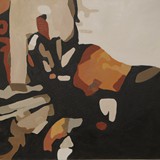 Pianista, olej na płótnie, 80x60cm, 2014