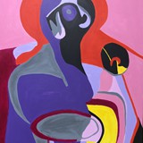 Anoki 1, akryl na płótnie, 70x100cm, 2023