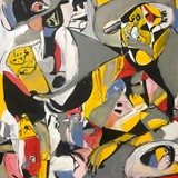 Nieporozumienie,  akryl na płótnie, 100x150cm, 2024