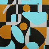 Skutery Palermo 1, akryl na płótnie, 100x140cm, 2021